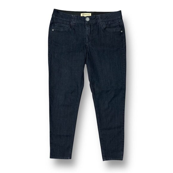 Democracy Black Ab Technology Skinny Jeans Stretch Sculpting Fit Mid Rise Sz 12 - Picture 2 of 10